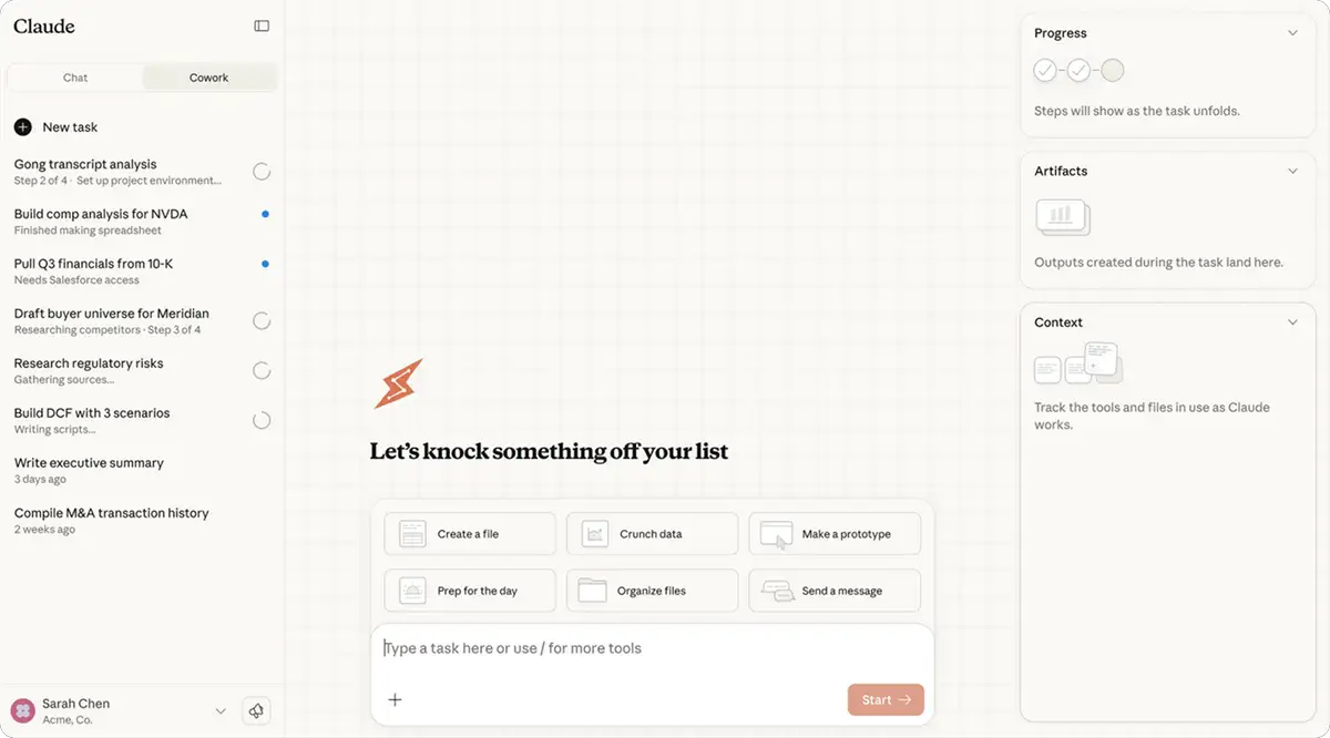 Anthropic präsentiert Claude Cowork: KI-Agent mit Sicherheitsmängeln