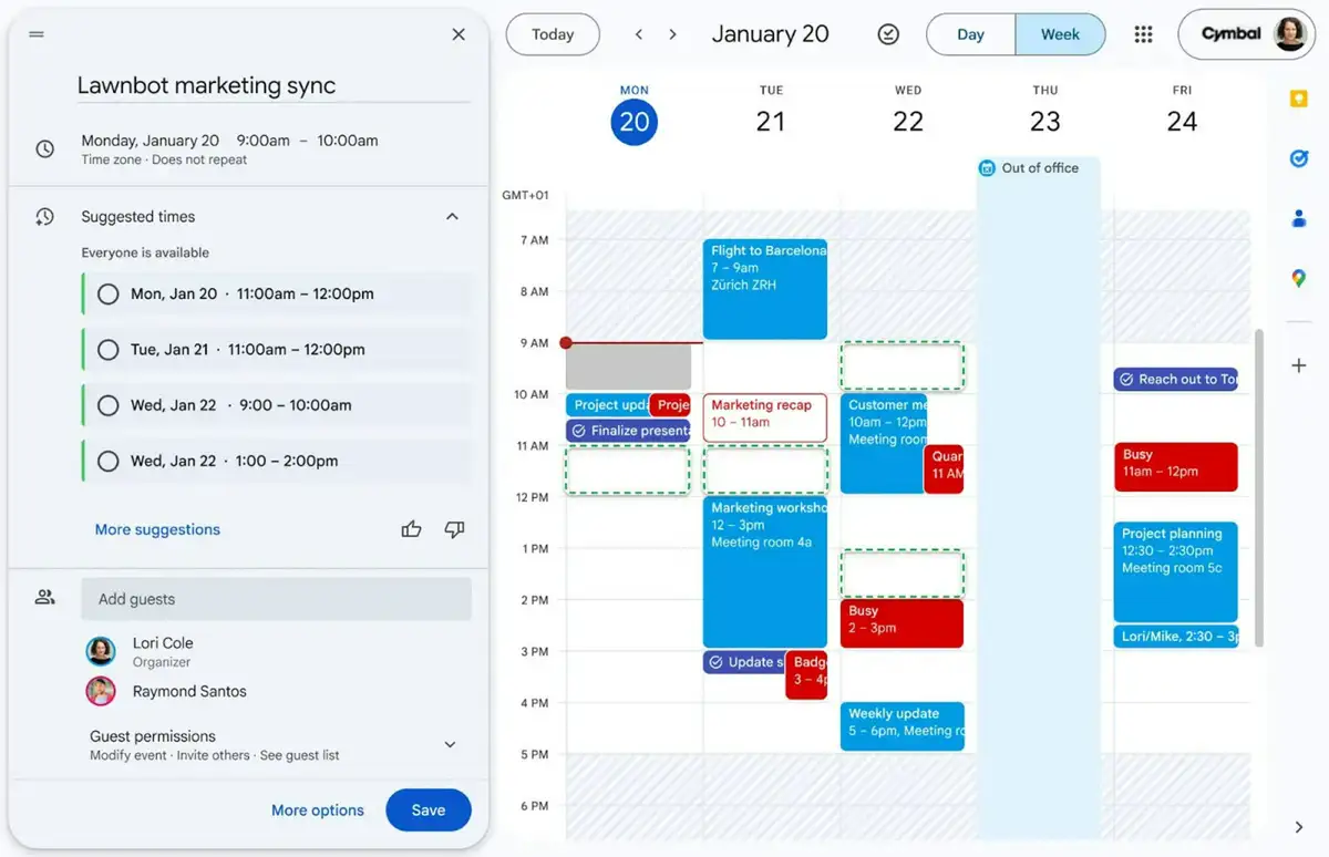 Gemini für Google Kalender: KI organisiert jetzt Meetings