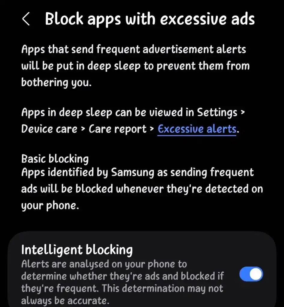 Samsung blockiert unerwünschte Werbebenachrichtigungen auf Smartphones